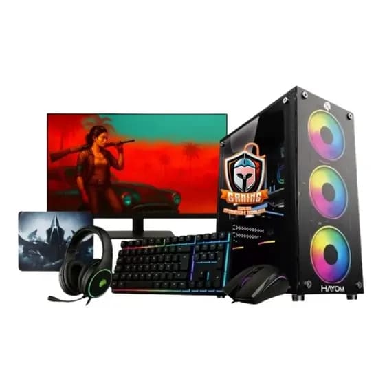Pc Gamer Completo Gaming Info Amd Ryzen 5 5600gt 16gb Ddr4 Radeon Vega 7 Ssd 480gb Fonte 500w Monitor 20 E Kit Gamer Completo