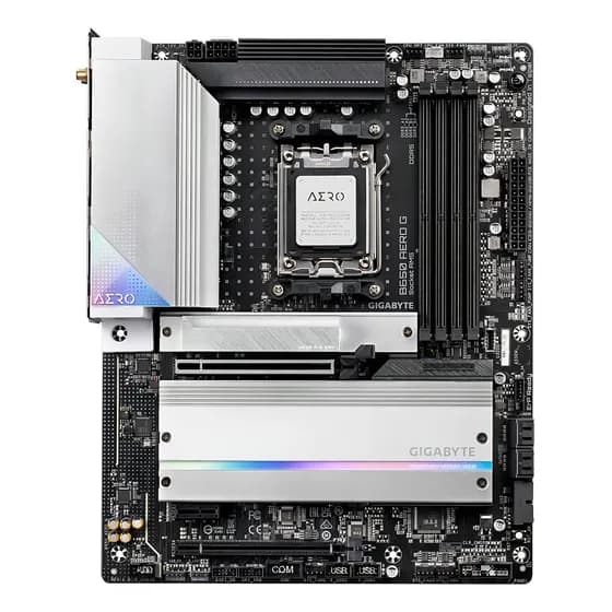 Placa-mãe Gigabyte B650 Aero G Socket Am5, cor branca