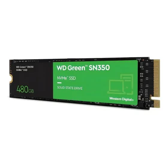 Unidade sólida interna Western Digital Green Sn350 480gb M2 Nvme Ssd WDS480G2G0c
