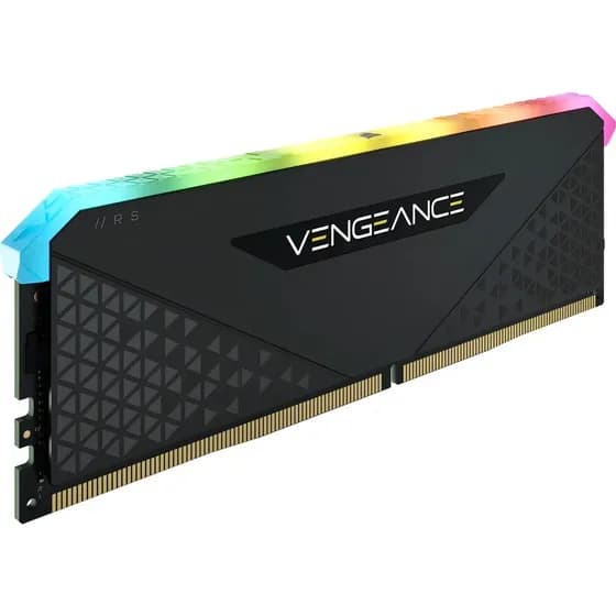 Memoria RAM para PC 16GB 1x16GB DDR4 3200MHz CL16 Corsair Vengeance RGB RS CMG16GX4M1E3200C16 Cor Preto