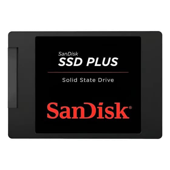 Disco Sólido Interno Sandisk Ssd Plus Sdssda-480g-g25 480gb Preto