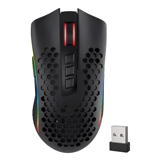 Mouse Gamer Redragon Storm Pro Rgb Sem Fio Preto