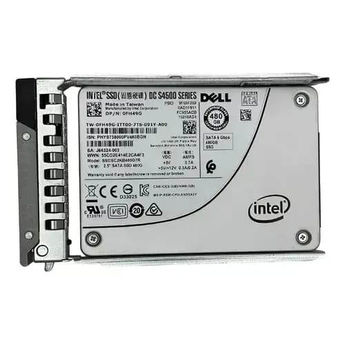 Ssd Servidor Dell 480gb 2.5 Sata 6gbps 0fh49g Fh49g