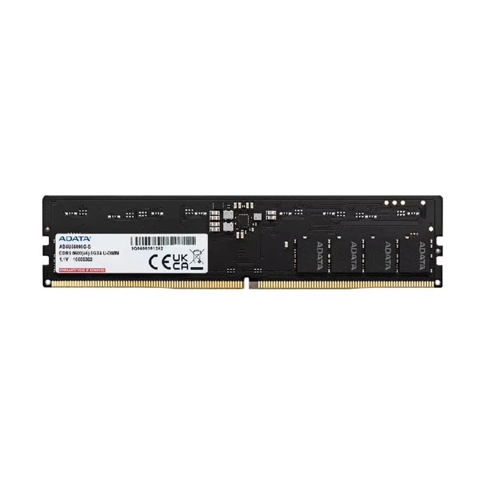 Memória RAM ADATA AD5U56008G-S , 8GB , DDR5 5600MHz , UDIMM , CL46 , 1.1V , 288 Pinos , Preto