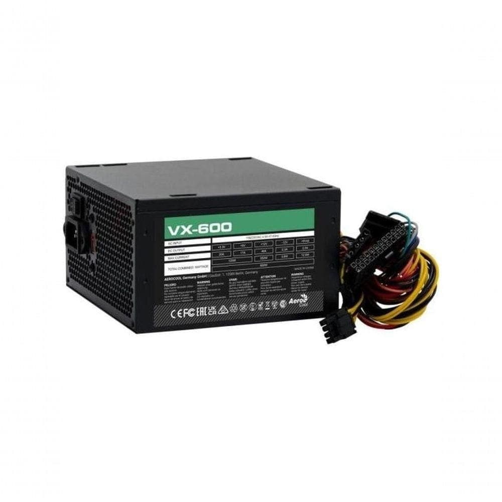 Fonte Gamer Atx Aerocool Vx-600 600w Sem Cabo