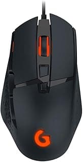 Geonav Mouse Gamer Phantom Light GOOD GAME, 8 Botões, Sensor Óptico Pixar 3327, com DPI de até 12.400, LED RGB 11 efeitos programáveis, G3MS01BK, Preto
