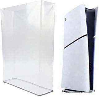 Capa PS5 Vertical Anti Poeira Toda Transparente Impermeável
