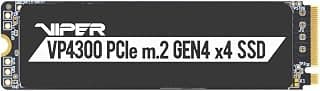 Unidade de estado sólido para jogos Patriot Viper VP4300 1TB M.2 2280 PCIe Gen4 x 4 compatível com PS5, Playstation 5 - VP4300-1TBM28H
