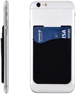 Porta Cartão De Crédito Adesivo Para Celular Smartphone - Preto