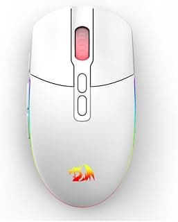 Mouse sem fio Redragon Invader Pro Branco