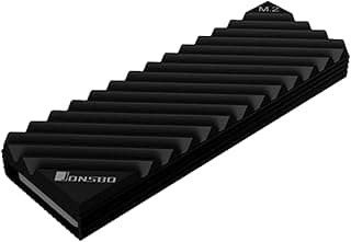 Dissipador Calor Alumínio Gaveta Ssd M.2 Nvme 2280 Ps5/PC Gamer Alto Desempenho Resfriamento Eficiente (Preto)