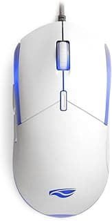 C3Tech Mouse MG-80WH Branco Gaming USB2.0 Gold com LED multicores DPI até 3200 Ergonômico