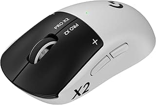 Mouse Gamer Sem Fio Logitech G PRO X2 SUPERSTRIKE LIGHTSPEED, Desempenho Ultra-rápido, Ultraleve (61 g), Cliques táteis personalizáveis, Carregamento USB-C - para PC/Mac/Notebook