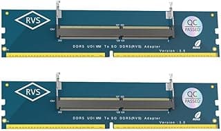 2 peças de Laptop SO DDR5 RAM para Desktop DDR5 U-DIMM Adaptador Laptop SO-DIMM para PC Desktop Conversor de Cartão de Memória DIMM