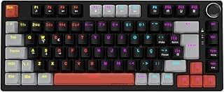 TECLADO MECANICO 75% PCYES ARKEUM - BLACK VULCAN - SWITCH BLUE - AKBV75BBR