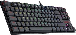 Teclado Mecânico Gamer Redragon APS, RGB, Switch Redragon Blue, ABNT2, Preto - Low Profile - K607 RGB (PT-BLUE)