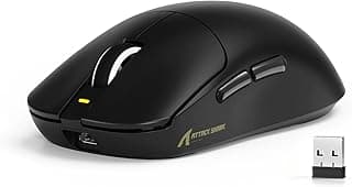 Mouse ATTACK SHARK X8SE para Mãos Grandes, 55g SUPERLEVE, Sensor Gamer PixArt PAW3311, Sem Fio BT/2.4G/Com Fio, DPI 25000