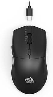 Mouse Gamer Ultraleve Redragon Neva Preto PAW3395 6 Botões programáveis 26000 DPI 8000Hz M815 45g