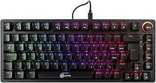 Teclado Mecânico Gamer Kalkan Blaze Pro RGB Preto 75% Gasket Mount ABNT2 Hotswap