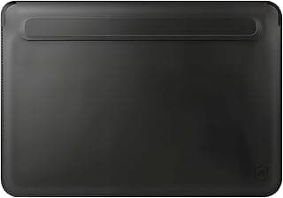 Gshield Capa Case Rove com Fecho Magnético, Design Fino em Couro Sintético e Forro Interno Aveludado para Notebook (Preta, 15,6 até 16 Polegadas 32x42 cm)