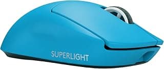 Mouse Gamer Sem Fio Logitech G PRO X SUPERLIGHT 2 com Tecnologia LIGHTSPEED, Ultraleve com 60g, Switch LIGHTFORCE, Sensor HERO 2 com 44K DPI, 5 Botões Programáveis e Bateria Recarregável - Ciano