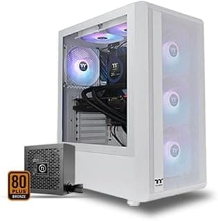 Gabinete TT S200TG ARGB MID T. TGLASS SNOW PSU 650W CA-3X2-65M6WZ-00