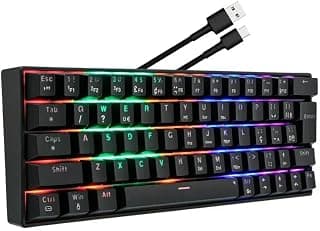 Teclado Mecânico 65%,RGB LED, TKl,Som ao teclar Magnifico do mecânico. | Teclado mecânico