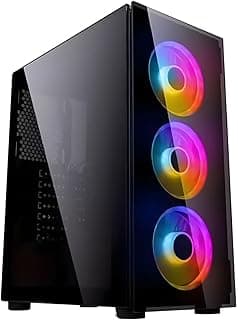 CPU Gamer AMD Ryzen 5 5600GT, Placa Mãe A520M, 16GB DDR4, SSD 480GB, Fonte 500W, Gabinete Gamer 3 Fans RGB
