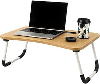 Mesa Para Notebook Portátil Articulada Mdf Grafite Suporte Para Laptop Dobrável Home Office Cama Porta Tablet (Marrom)