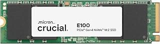 Crucial SSD E100 480 GB M.2 NVMe PCIe Gen4 SSD interno, até 4.700 MB/s, compatível com laptop e desktop - CT480E100SSD8