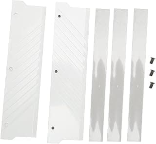 Diyeeni DDR5 RAM Dissipador de Calor Memória RAM Cooler Dissipador de Calor de Memória DDR5 Liga de Alumínio Distribuidor de Com Adesivo de Dissipação de para Módulo de (Branca)