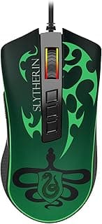 Mouse Gamer Redragon Harry Potter Cobra RGB Special Edition Sonserina Preto e Verde PMW3327 12400DPI HP-711S
