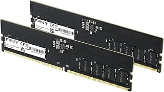 PNY Desempenho 8GB (1x8GB) DDR5 RAM 5600MHz (PC5-44800) - CL46, 1.1V - Compatível com 5200MHz, 4800MHz - Kit de memória de desktop - MD8GSD5560046-TB