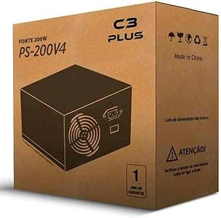 C3Tech - Fonte 200W ATX 20+4 Pinos PS-200V4 Cooler…
