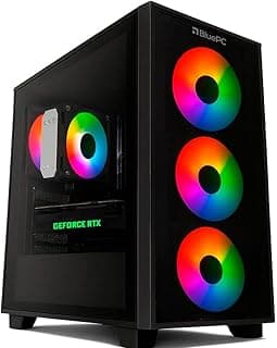PC Gamer AURA by BluePC - AMD Ryzen 5 5600X, B550, Geforce RTX 5070 Ti 16GB, 32GB DDR4, SSD M.2 PCIe 512GB, Fonte 750W 80 Plus - PGBP-AUR113