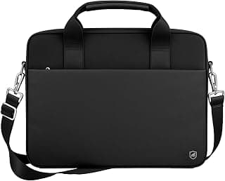 Gshield Pasta Office Resistente a Água com Alça de Ombro + Mão, Bolsos Ergonômicos e Revestimento Interno Aveludado para Notebook