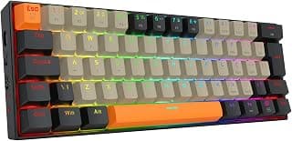 Teclado Gamer Redragon Draconic Pro RGB Cinza, Laranja e Preto Switch Marrom K530-OG&GY&BK-RGB-PRO