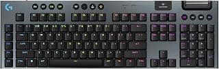 Teclado Mecânico Gamer Sem Fio Logitech G915 X LIGHTSPEED com RGB LIGHTSYNC, USB ou Bluetooth, Teclas Programáveis, Switch de Baixo Perfil GL Brown Tactile, Bateria Recarregável - Preto