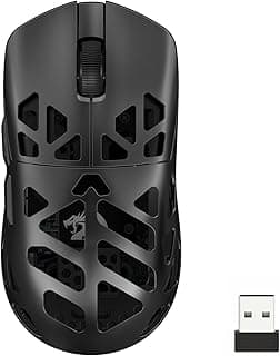 Mouse Gamer Redragon Prism Pro Preto Corpo em Magnésio Sensor PAW3395 26000 DPI 55g Tri Mode USB Tipo-C, USB 2.4GHz Bluetooth M997-PRO-1K