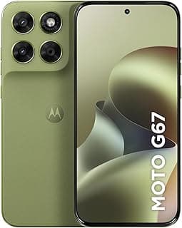 Smartphone Motorola Moto G67 5G - 128GB 12GB (4GB RAM + 8GB RAM Boost) camera 50MP Sony Lytia 600, tela 1.5K extreme Amoled 120hz, ultrarresistente - Verde Claro