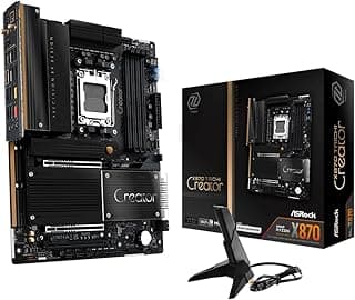 ASRock Placa-mãe X870 Taichi Creator AMD Ryzen 9000/8000/7000 Series CPU (Soket AM5) compatível com chipset X870 ATX Placa-mãe