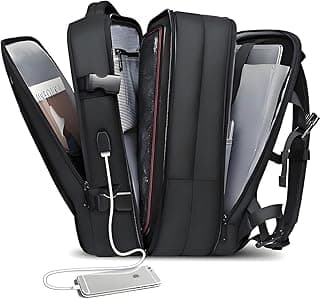 Romantic Crown Mochila de Viagem Expansivel Masculina Feminina, Mochila Para Notebook Executiva Impermeável Reforçada Cabo USB, Trabalho, Escola, Viagens