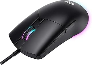 Havit Mouse Gamer MS1038 RGB Programável, 7 Botões, 1200-2400-3200-4800-6400-8000 DPI, USB, Design Ergonômico
