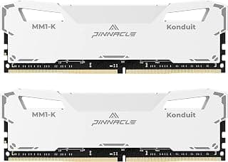 Timetec Pinnacle Konduit Kit de 16 GB (2 x 8 GB) DDR4 3200MHz PC4-25600 CL16-18-18-38 XMP2.0 Overclocking 1,35 V compatível com AMD e Intel Desktop Gaming PC módulo de memória RAM - Branco