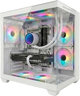 PC Gamer LUDIC by BluePC - AMD Ryzen 5 5500, Geforce RTX 3050 6GB, 16GB RAM, SSD 512GB M.2 NVMe, 600W 80 Plus, Branco, Water Cooler - PGBP-LU2652