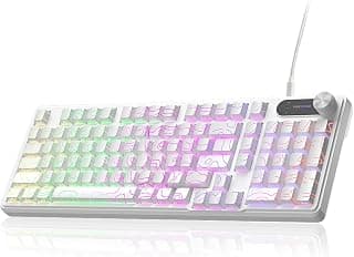 Teclado Semi Mecânico Gamer RGB | Silencioso, Impermeável, Layout US, Para Jogos e Escritório