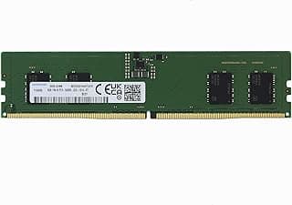 Samsung 8GB (1x8GB) DDR5 5600MHz PC5-44800 CL46 UDIMM 1Rx16 Single Rank 1.1V Non-ECC DIMM 288-Pin Desktop Computer RAM Memory