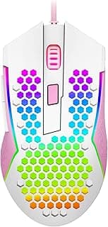 MOUSE REAPING ELITE RGB BRANCO COM ROSA