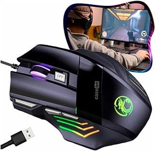 Mouse Gamer Para Jogos Anúbis 2400 DPI Ajustável 6…