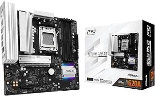 Placa Mãe ASROCK AM5 A620AM PRO RS M-ATX 4XDDR5 256GB 4XUSB2.0 3XUSB3.2 1XUSB3.2 TIPO-C HDMI/DP Rede Giga 3XM.2 NVME